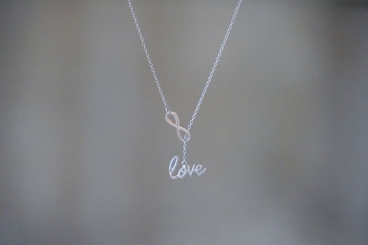 Love + Infinity Lariat Necklace